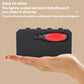 Compact screwdriver bit socket set case with red thumb latch for easy storage