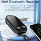 Black mini Bluetooth receiver with 3.5mm AUX output and left-side button panel