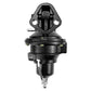 Mechanical fuel pump with spring-loaded valve and electrical connector