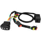 ATV turn signal wiring harness with control switch, inline connector, and warning button