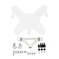 Clear headlight protector kit with brackets, screws, and mounting hardware