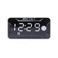 Three-in-one digital meter with white LED voltage/temperature readout