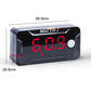 Three-in-one waterproof digital meter with red LED voltage display and button