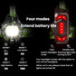 Chest warning light with white headlight and red LEDs, shown with green strap mounts