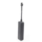 GPS anti-theft tracker, dark rectangular unit with attached antenna lead