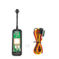GPS anti-theft tracker circuit board in black housing with multi-color wiring