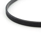 Black ribbed elastic belt edge view
