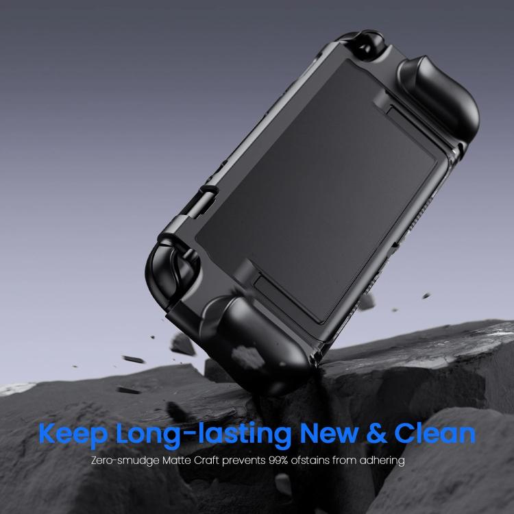 Black protective case with sturdy corners and screen cover for Switch 2