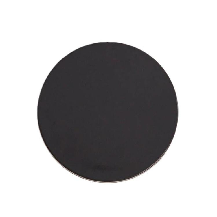 Wheel hub center cap, black 51mm OD, flat top with 4 snap tabs