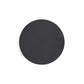 Black wheel hub center cap, smooth round face, 55mm outer diameter