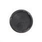 Black wheel center cap underside with raised markings and locking tabs, 55mm