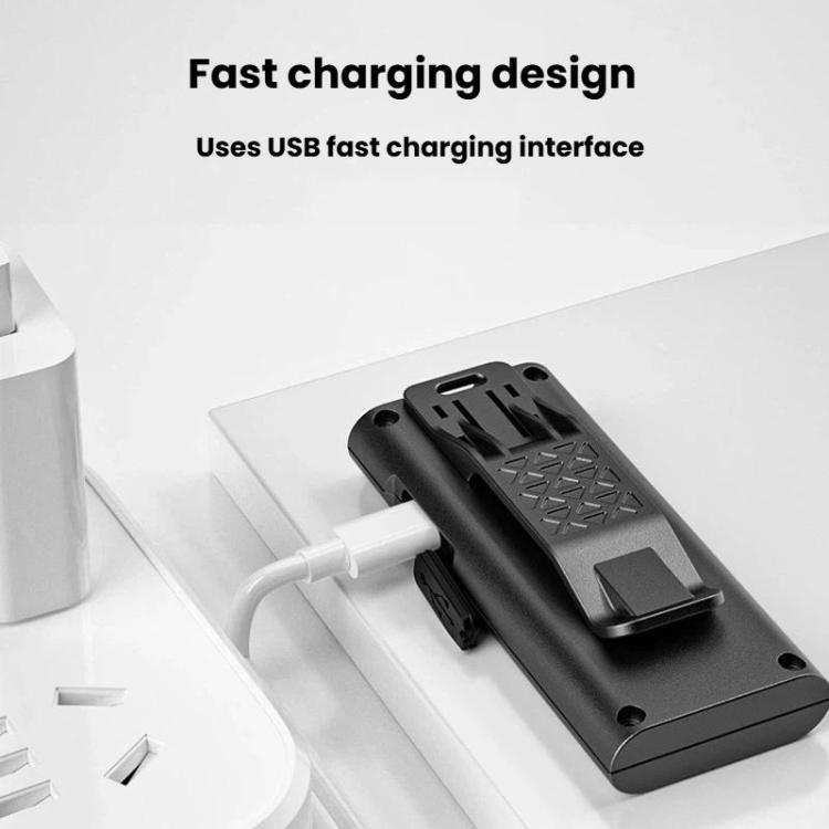 Mini COB flood work light with USB fast charging cable connection