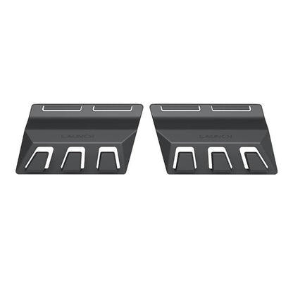 Hidden trunk hook set for Tesla Model Y, black plastic panels with hook slots