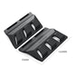 Concealed trunk hook insert set, black hook plates with multiple U-shaped hooks