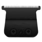 Black replacement trimmer blade with fine teeth and two mounting screw holes