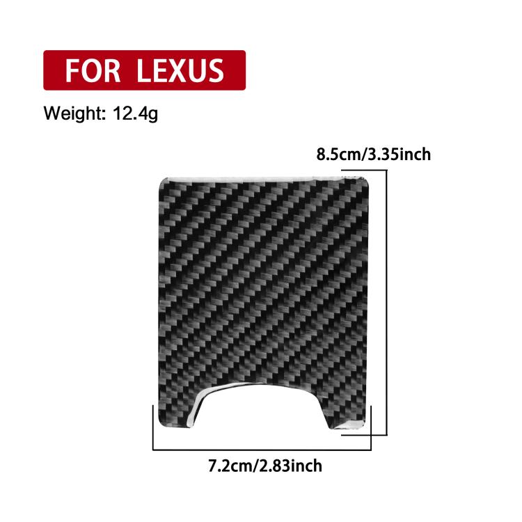 Black carbon-fiber ashtray panel sticker with rounded cutout