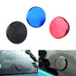 Rear wiper blanking plug caps in blue, black, and red; includes installed view