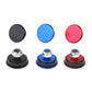 Rear wiper blanking plug set: black, blue, and red caps with chrome nuts
