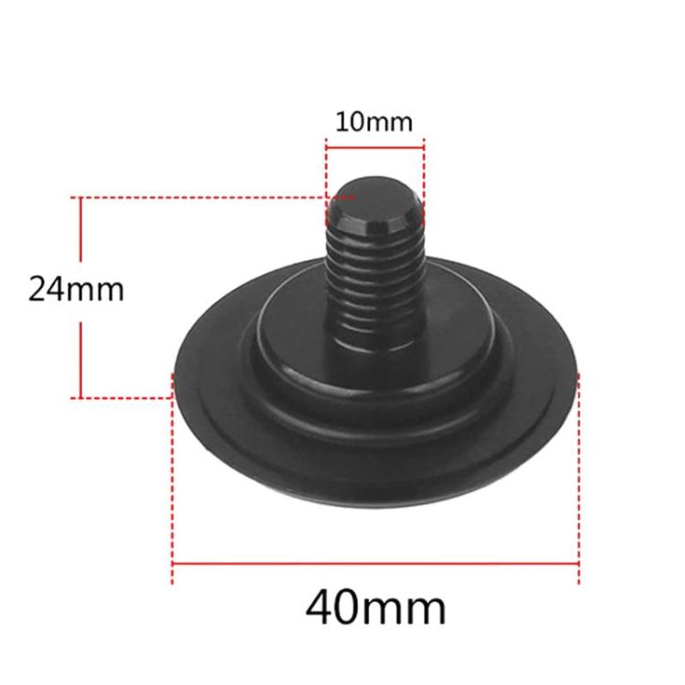 Rear wiper blanking plug size diagram: 40mm diameter, 24mm base, 10mm bolt