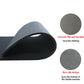 Curved black rubber non-slip moving pad with textured surface and smooth top.
