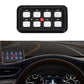 Spotlight control switch panel mounted on car dashboard with visible button layout