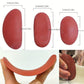 Clay sculpting needle tools with wooden handles and red oval punch shape