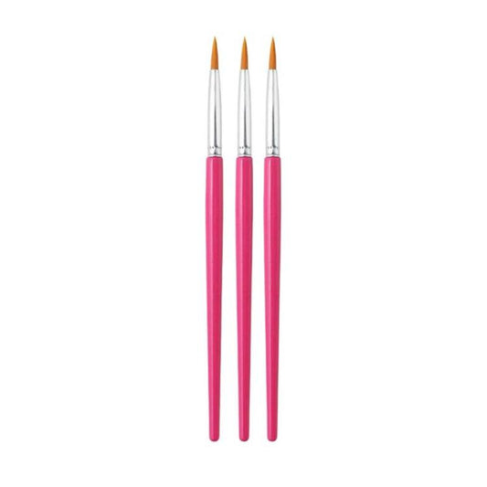 Clay sculpting pens (3 shown) with pink handles and orange-tipped points