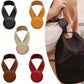 Assorted-color leather magnetic hat clips with round storage pads and U-shaped loops