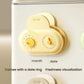 Yellow magnetic date-ring sealing clip with month and date dials