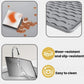 Silicone tabletop mat with raised wavy ridges and slip-resistant, easy-clean surface
