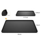 Rectangular silicone coffee machine mat, 24 in x 7.48 in, raised drain surface