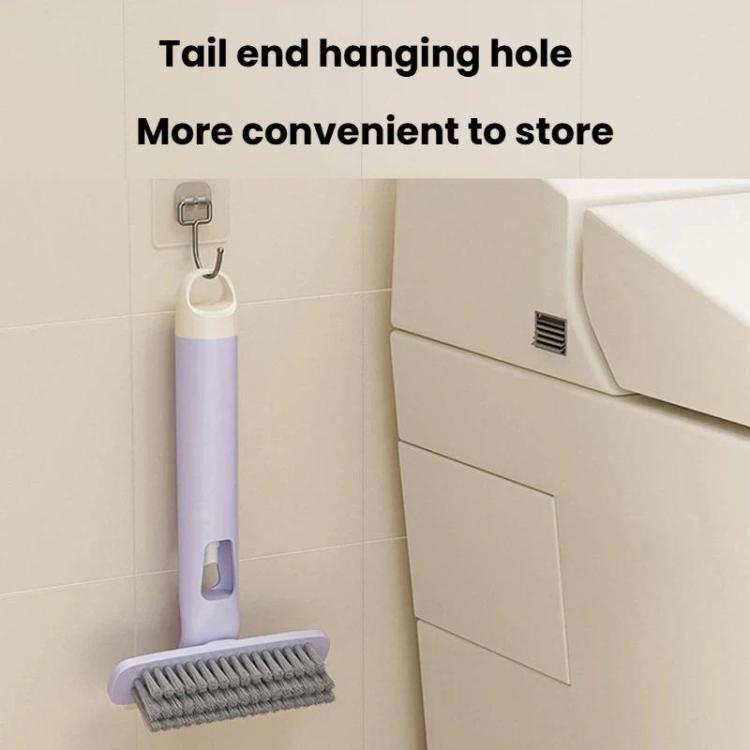 Lavender gap cleaning spray brush with tail-end hanging hole for storage