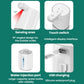 White wall-mounted smart sensor soap dispenser with touch switch and USB charging