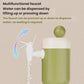 Green portable water pressurizer with multifunction faucet spout and water stream