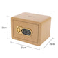 Gold concealed wall safe with key lock and keypad, shown with 31cm by 25cm size.