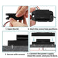 Car USB charging port module installation view with labeled screw holes and wiring