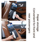 Car seat tissue box storage bag with snap-in lock and pull-out tissue access