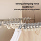 Adjustable pants and skirt hanger set with multiple clips on a metal bar