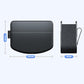 KABULUN black hanging storage card holder with front pocket and side strap