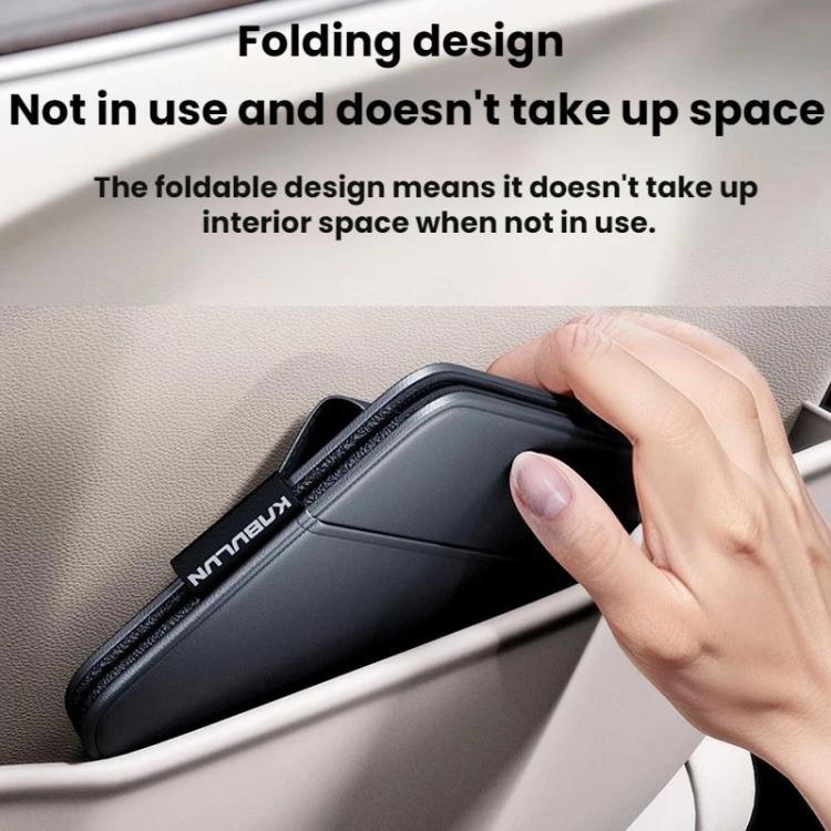 KABULUN foldable black card ticket holder with side opening