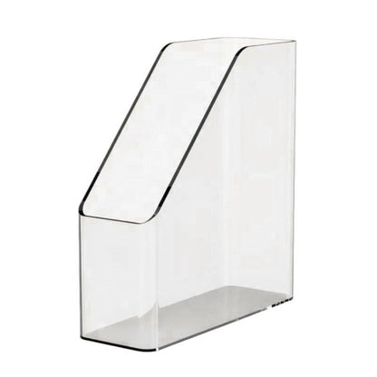 Kitchen plastic wrap storage rack, clear container with black slanted top
