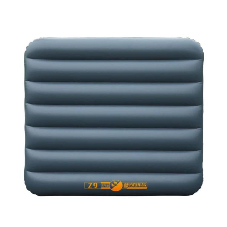 Inflatable car trunk air mattress, dark blue, ribbed top with Z9 logo patch