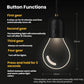 Car LED pendant light bulb with black top and teardrop-shaped white glow
