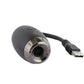 Car projection night light device with USB cable, rounded dark body, and lens front