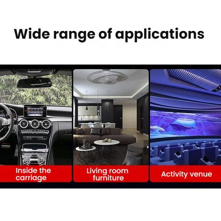 Car decorative projection night light with starry ceiling-style light output