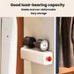 White wall-mounted storage box with round knob handle for organizing small items