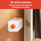 White wall-mounted storage box with orange knob for underwear and socks