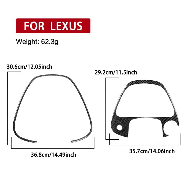 Speedometer surround sticker set size diagram with two curved templates