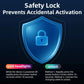 Bike headlight safety lock graphic preventing accidental activation