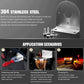 304 stainless steel LED light mount bracket with base plate and mounting hardware